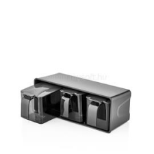 Luxplastic IRIS L-00677 fűszertartó kanalakkal 3x550ml, elefántcsont vagy antracit színű (L-00677) konyhai eszköz