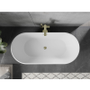 Luxury Flavia szabadon álló fürdökád akril  170 x 75 cm, fehér,  leeresztö arany - 54031708000-G Térben álló kád