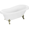 Luxury Retro szabadon álló fürdökád akril  150 x 73 cm, fehér, láb arany  - 53251507300-50 Térben álló kád