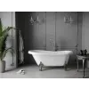 Luxury Retro szabadon álló fürdökád akril  150 x 73 cm, fehér, láb króm - 53251507300-00 Térben álló kád
