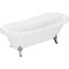 Luxury Retro szabadon álló fürdökád akril  170 x 75 cm, fehér, láb króm - 53251707500-00 Térben álló kád