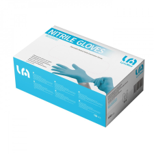 Lyncmed Nitril vizsgáló kesztyű, púdermentes, kék "L" 100 db/doboz védőkesztyű