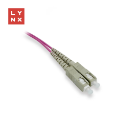 LYNX Fiber Optic SC Összekötő Rózsaszín 50cm LX-DPX-SC/SC-OM4-05 kábel és adapter