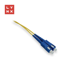 LYNX Fiber Optic SC Összekötő Sárga 10m LX-DPX-SC/SC-OS2-10 kábel és adapter