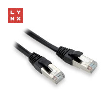 LYNX UTP CAT5E Összekötő Fekete 50cm LX-FTP5E-0050-BLACK kábel és adapter