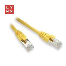LYNX UTP CAT5E Összekötő Sárga 1m LX-FTP5E-010-YELLOW kábel és adapter