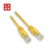 LYNX UTP CAT5E Összekötő Sárga 30cm LX-UTP5E-0030-YELLOW