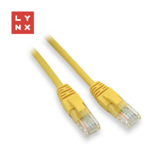 LYNX UTP CAT5E Összekötő Sárga 5m LX-UTP5E-050-YELLOW kábel és adapter