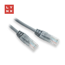 LYNX UTP CAT5E Összekötő Szürke 30cm LX-UTP5E-0030-GREY kábel és adapter
