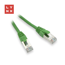 LYNX UTP CAT5E Összekötő Zöld 3m LX-FTP5E-030-GREEN kábel és adapter