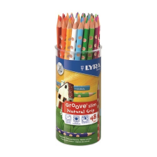Lyra Színes ceruza LYRA Groove Slim háromszögletű vékony műanyag pohárban 48 db-os színes ceruza