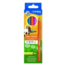 Lyra Színes ceruza LYRA Super ferby neon 6 db/készlet színes ceruza