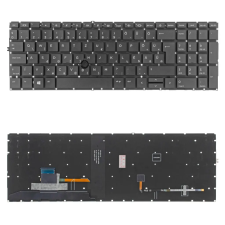  M07491-211 gyári új magyar fekete, háttérvilágításos laptop billentyűzet, keret nélkül laptop alkatrész