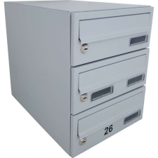  M26 moduláris postaláda tömb, 5db Névtábla RAL9005  fekete postaláda