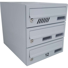 M30 moduláris postaláda tömb, 4db Névtábla + névtábla RAL 7035 / Szürke postaláda