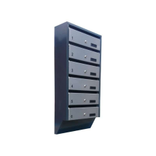 M39 N moduláris postaláda dőlt, 4db RAL 9006 / Szürke postaláda