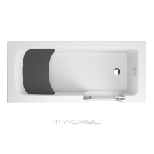  M-acryl Héra akadálymentesített 140x70 kád + előlap (üveg) + láb kád, zuhanykabin