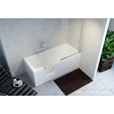  M-Acryl Héra akadálymentesített besétálós akril kád 180x80 jobbos kád, zuhanykabin