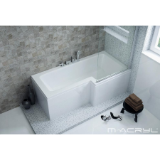  M-Acryl Linea aszimmetrikus akril kád 150x70/85 balos kád, zuhanykabin