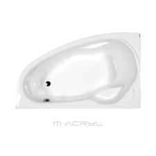  M-Acryl Liza aszimmetrikus akril kád 140x90 balos kád, zuhanykabin