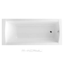 M-acryl Viva 160x70 cm egyenes kád kádlábbal 12451 kád, zuhanykabin