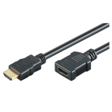 M-CAB 7200242 HDMI (apa - anya) kábel 5m - Fekete kábel és adapter