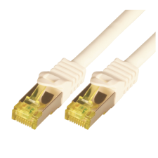 M-CAB S/FTP CAT7 kábel 0.25m Fehér kábel és adapter