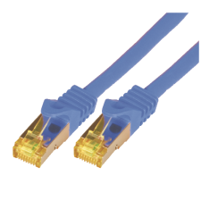 M-CAB S/FTP CAT7 kábel 10m Kék kábel és adapter