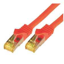 M-CAB S/FTP CAT7 kábel 2m Piros kábel és adapter