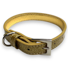  M-PETS csillogó nyakörv S 1,5x22-30cm arany nyakörv, póráz, hám kutyáknak
