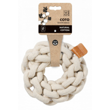  M-PETS kötéljáték karika 13cm fehér játék kutyáknak