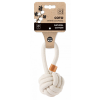 M-Pets M-PETS kötéljáték füles labda 8cm fehér