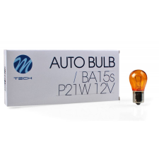 M-Tech BA15s S25 (sárga) halogén izzó 12V 1db (72Z19) (72Z19) autóalkatrész