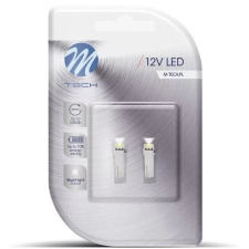 M-Tech T5 LED 1x5050 SMD fehér színű pár (72LB053W) (72LB053W) autóalkatrész