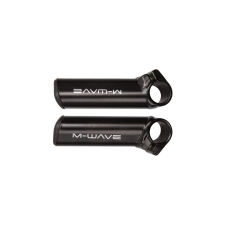 M-WAVE alumínium kormányszarv, 110 mm, ovális, rövid, fekete kerékpár kormány