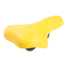 M-WAVE EVA City komfort nyereg, 262x216 mm, 448 g, sárga kerékpár nyereg