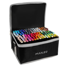 Maaleo marker szett, 168 db-os, többszínű, 30x20x16,5cm filctoll, marker