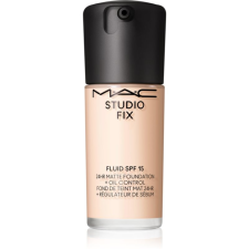 MAC Cosmetics Studio Fix Fluid SPF 15 24HR Matte Foundation + Oil Control mattító alapozó SPF 15 árnyalat NW5 30 ml smink alapozó