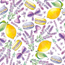 Macaron Limes and Lavender szalvéta 20 db-os 33x33 cm party kellék