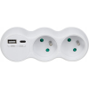 Maclean MCE339 hálózati Elosztó 2 aljzatos - Fehér (MCE339 E)