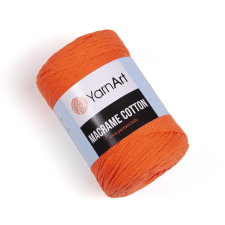  MACRAME COTTON zsinór fonal, 2,5mm - Élénk narancs - 800 rövidáru