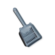  Macskaalom lapát - ergonikus, cicafejes kialakítással szürke macskafelszerelés