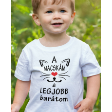  Macskás ajándék - Legjobb barátom gyerek póló