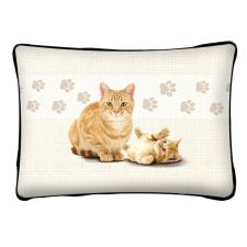  Macskás díszpárna, vörös macska ajándéktárgy