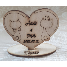  Macskás Köszönetajándék és Ültetőkártya Egyben dekorációs kellék