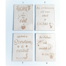  Macskás tábla dekorációs kellék