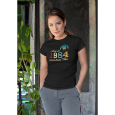  Made in fekete póló évszámmal egyedi ajándék