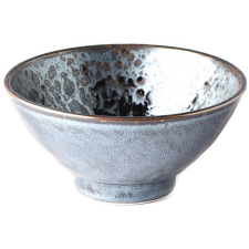 MADE IN JAPAN közepes tál fekete gyöngy 16 cm 450 ml (MIJC2445) tányér és evőeszköz