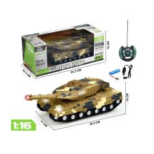 Madej R/C Távirányítós tank - Zöld/barna autópálya és játékautó