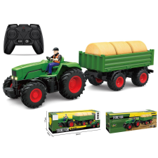 Madej RC Utánfutós távirányítós traktor fényeffektekkel - Zöld (012057) távirányítós modell